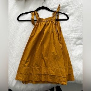 Who What Wear Yellow Bow Tie Tank